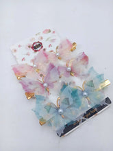 Hana Jewels  6 Pcs Small Multicolored Butterfly Hair Clips in one card ,12cards pkg and Total -72pcs in packing